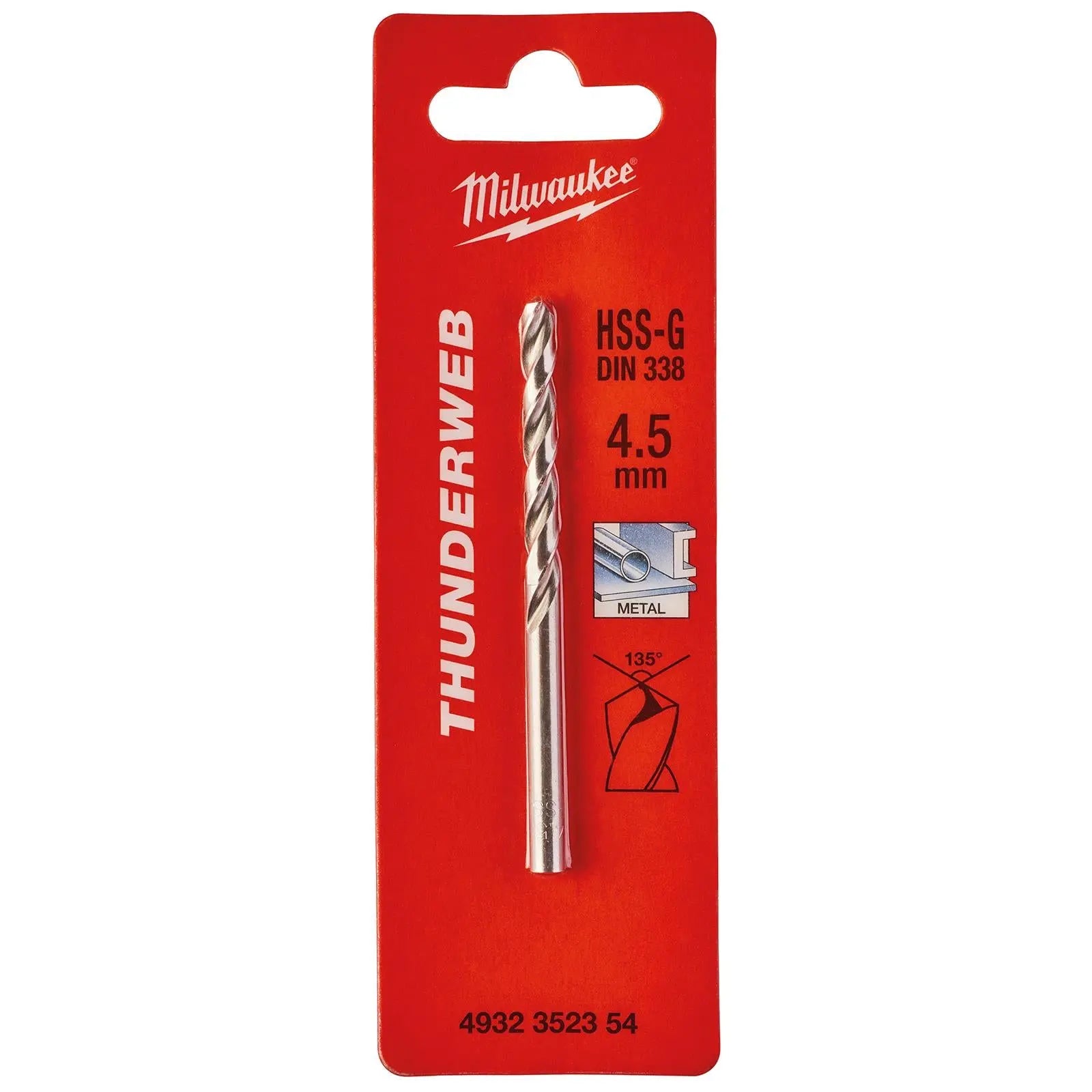 Milwaukee Thunderweb Metal Drill Bits HSS-G Ground DIN338 4.2-13.0mm