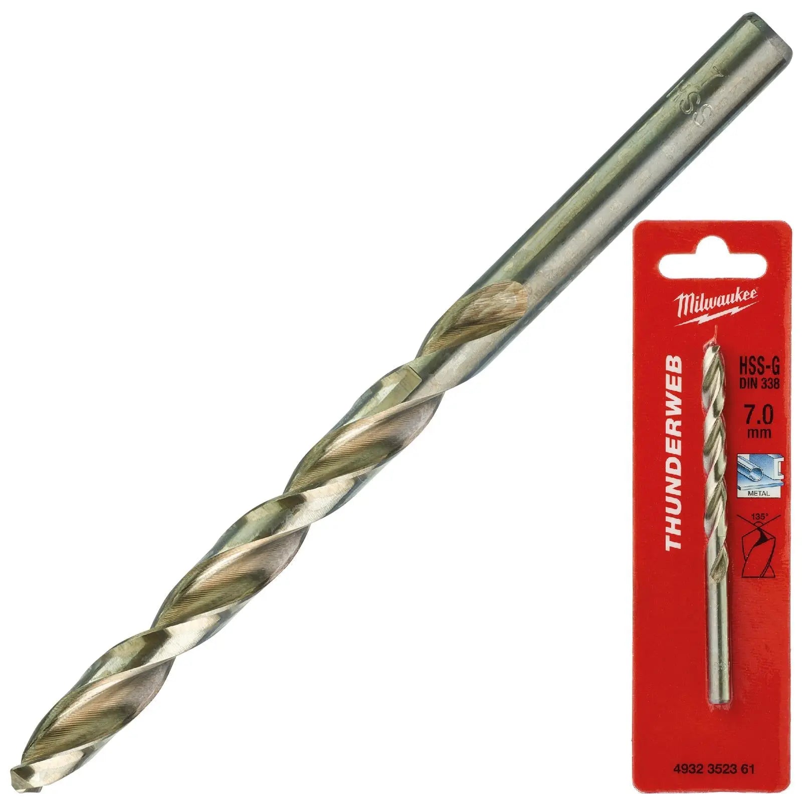 Milwaukee Thunderweb Metal Drill Bits HSS-G Ground DIN338 4.2-13.0mm