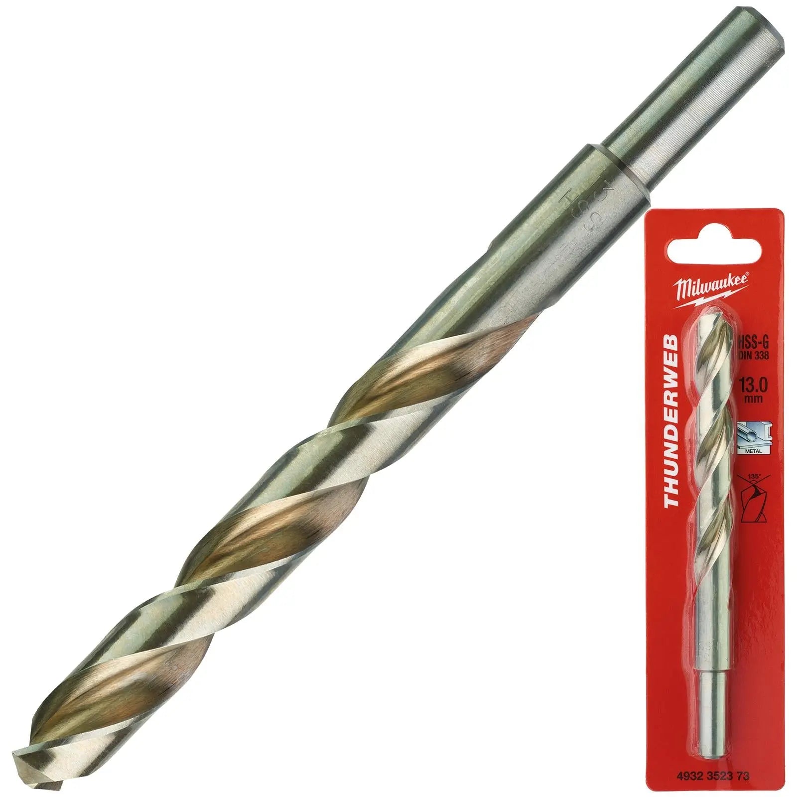 Milwaukee Thunderweb Metal Drill Bits HSS-G Ground DIN338 4.2-13.0mm