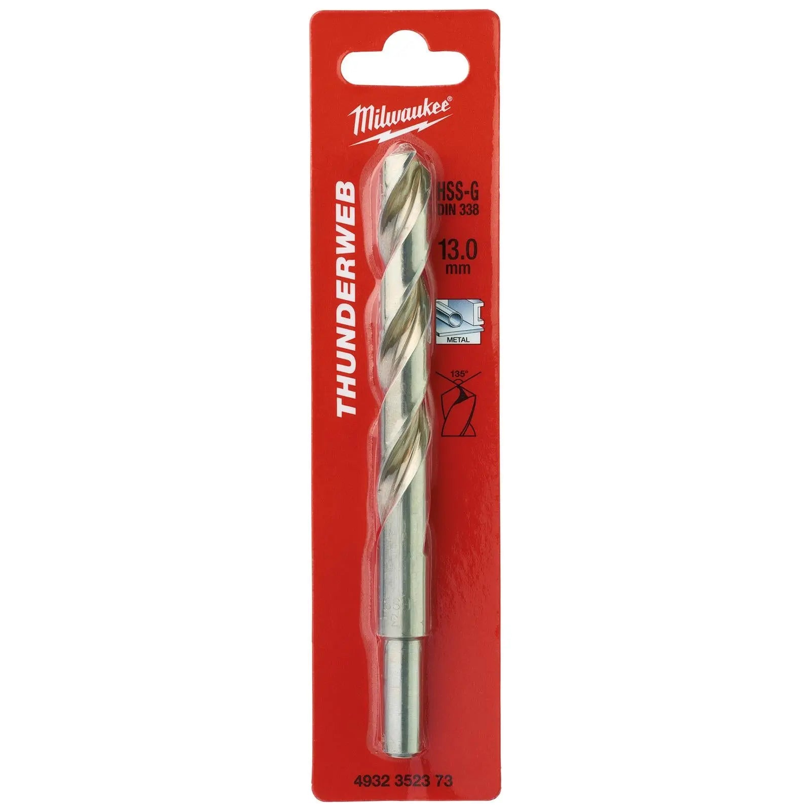 Milwaukee Thunderweb Metal Drill Bits HSS-G Ground DIN338 4.2-13.0mm