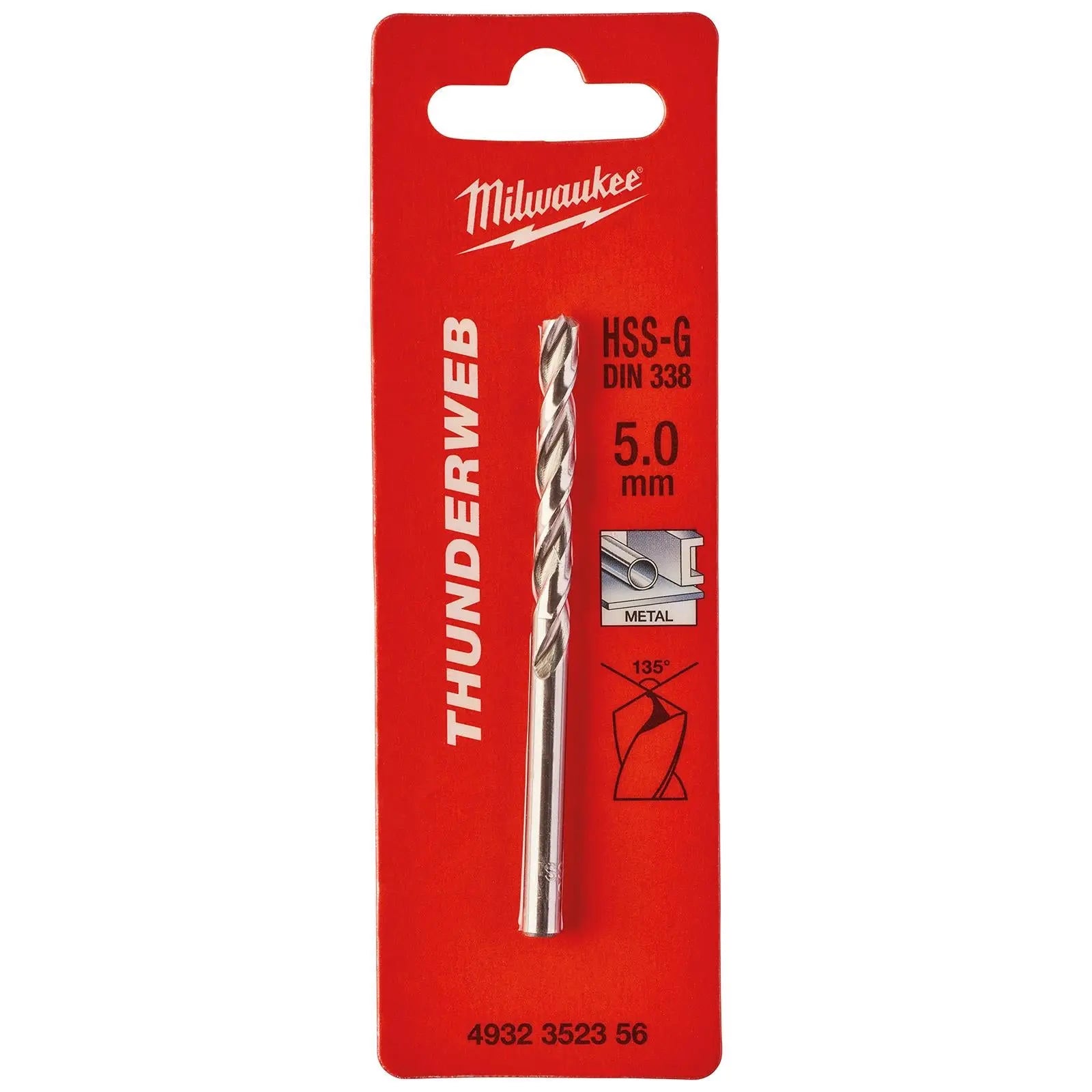 Milwaukee Thunderweb Metal Drill Bits HSS-G Ground DIN338 4.2-13.0mm