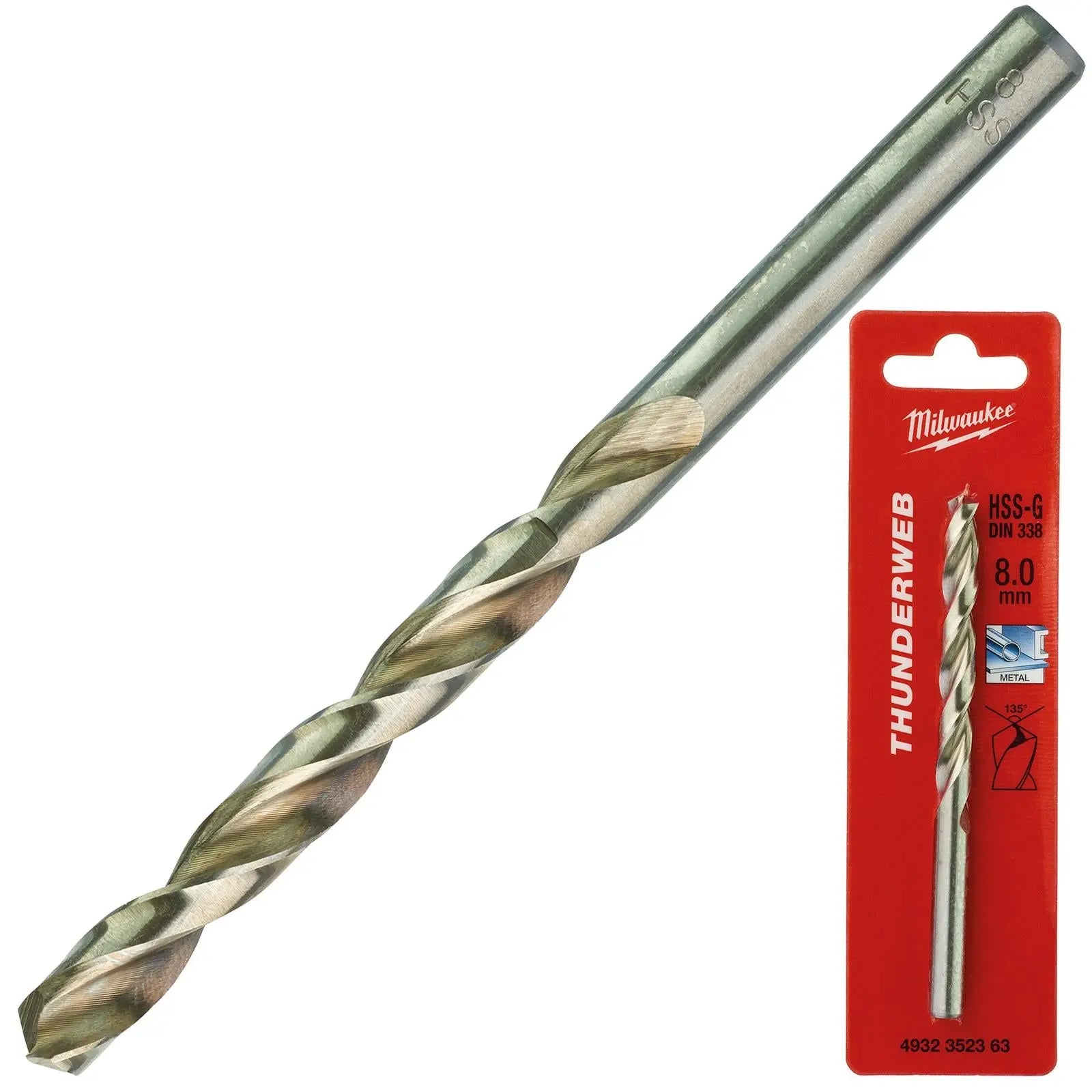 Milwaukee Thunderweb Metal Drill Bits HSS-G Ground DIN338 4.2-13.0mm
