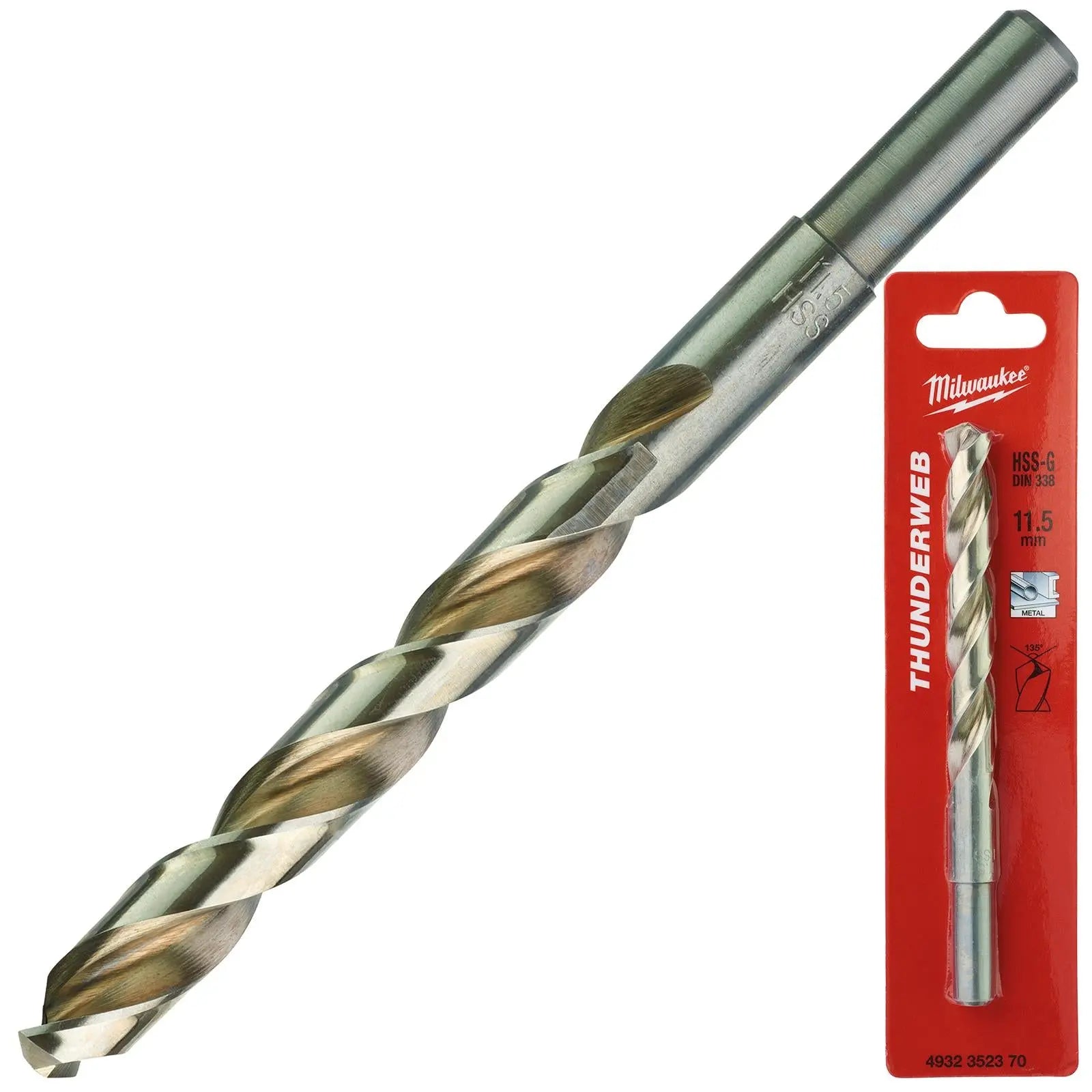 Milwaukee Thunderweb Metal Drill Bits HSS-G Ground DIN338 4.2-13.0mm