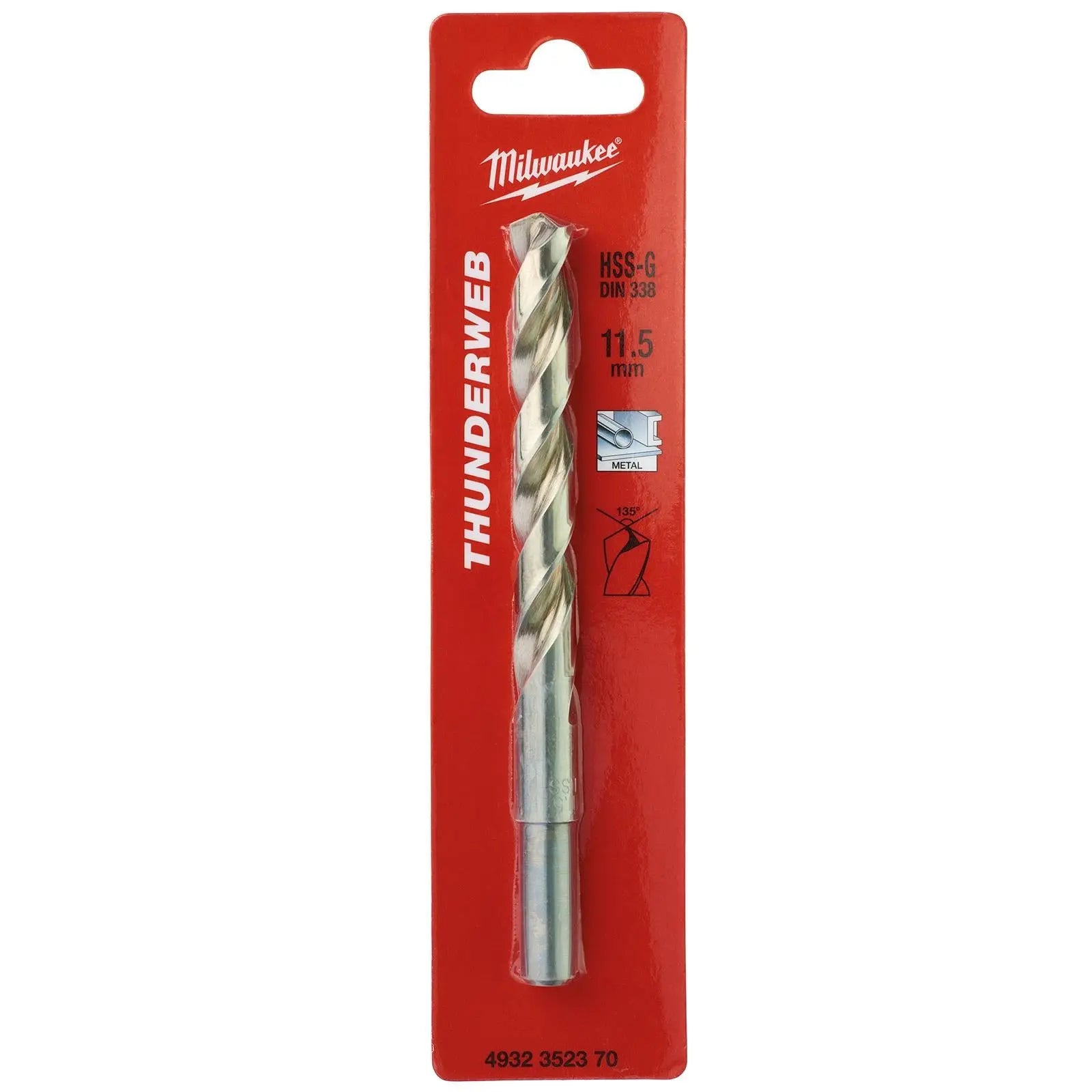 Milwaukee Thunderweb Metal Drill Bits HSS-G Ground DIN338 4.2-13.0mm