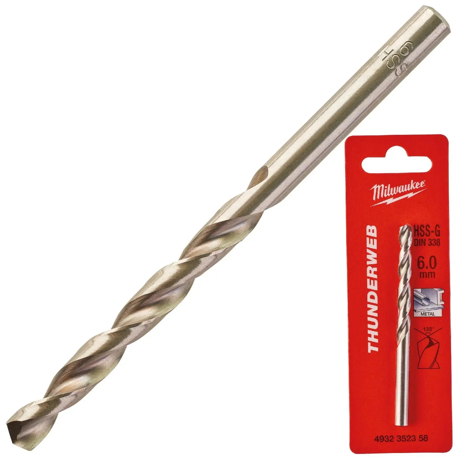 Milwaukee Thunderweb Metal Drill Bits HSS-G Ground DIN338 4.2-13.0mm