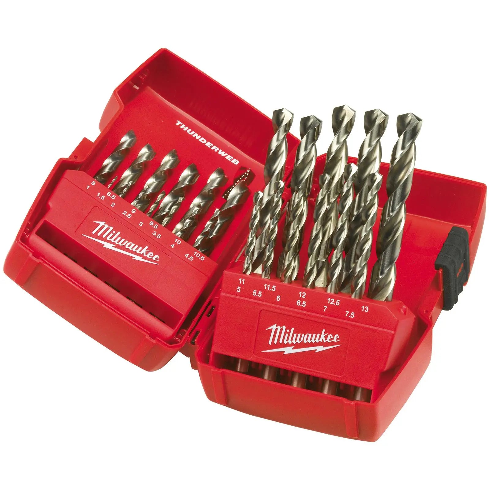 Milwaukee Thunderweb Metal HSS Drill Bit Set 25 Piece 1-13mm in Case