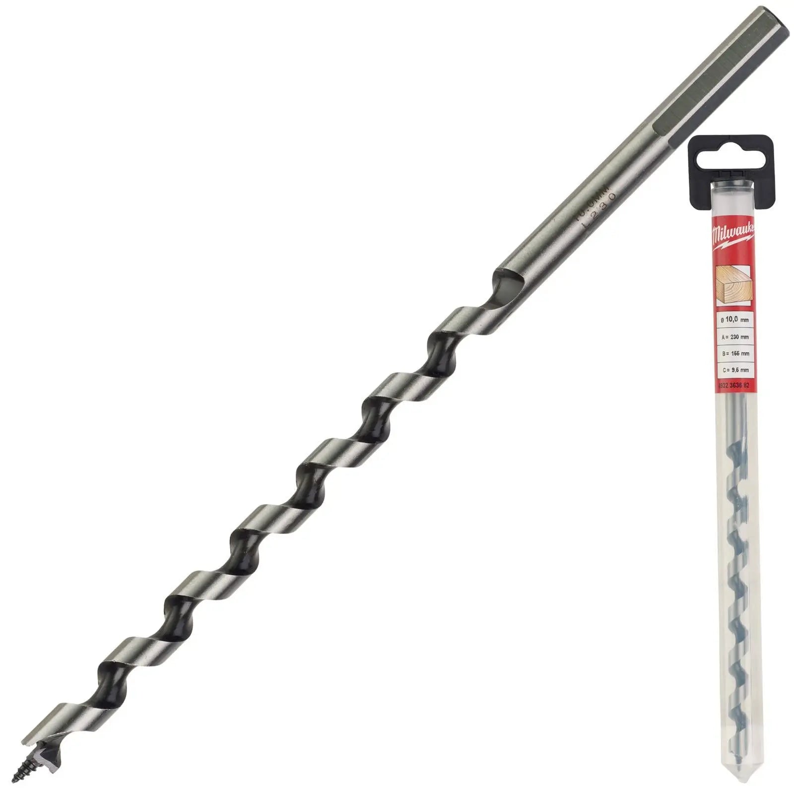 Milwaukee Wood Auger Drill Bits 230mm Overall Length