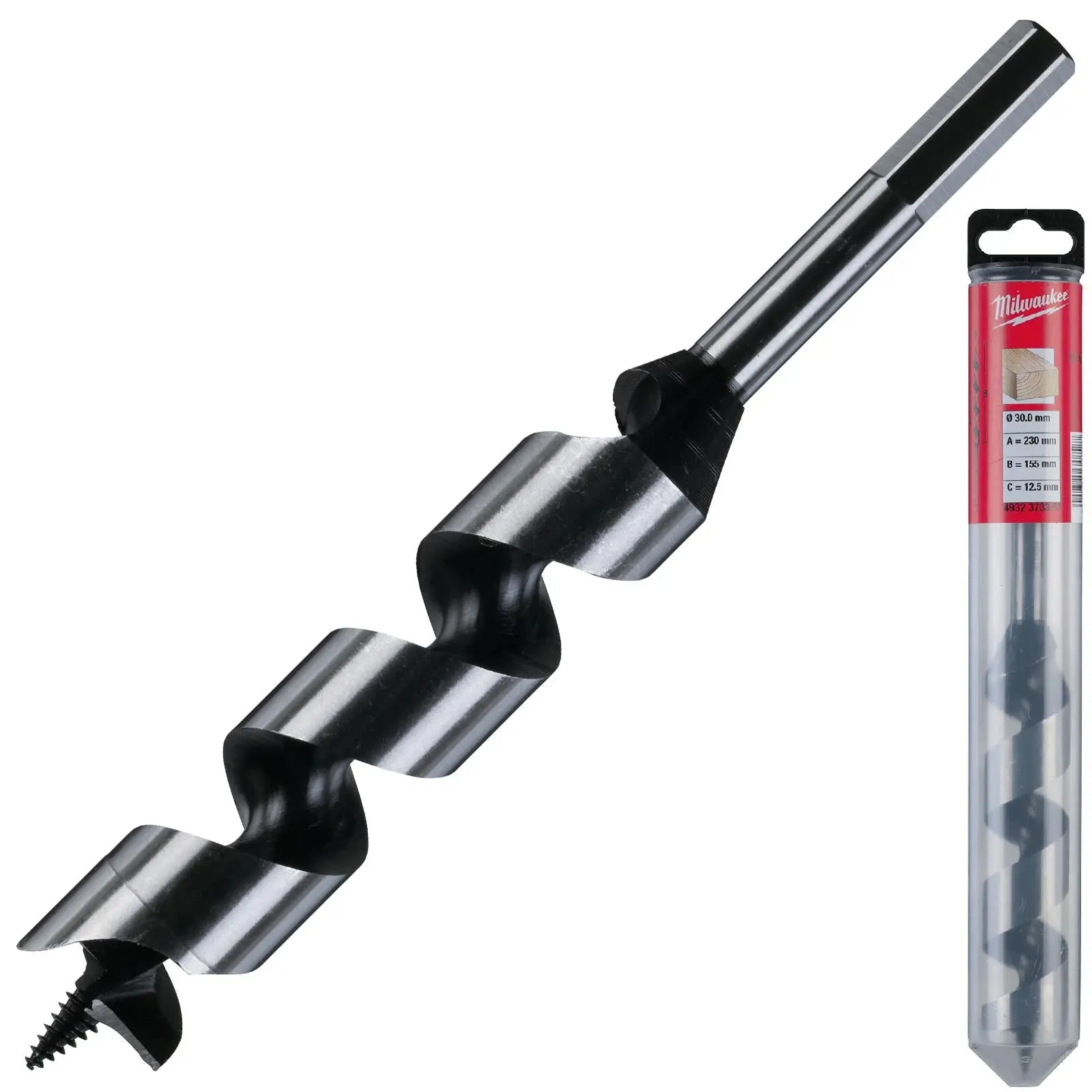 Milwaukee Wood Auger Drill Bits 230mm Overall Length