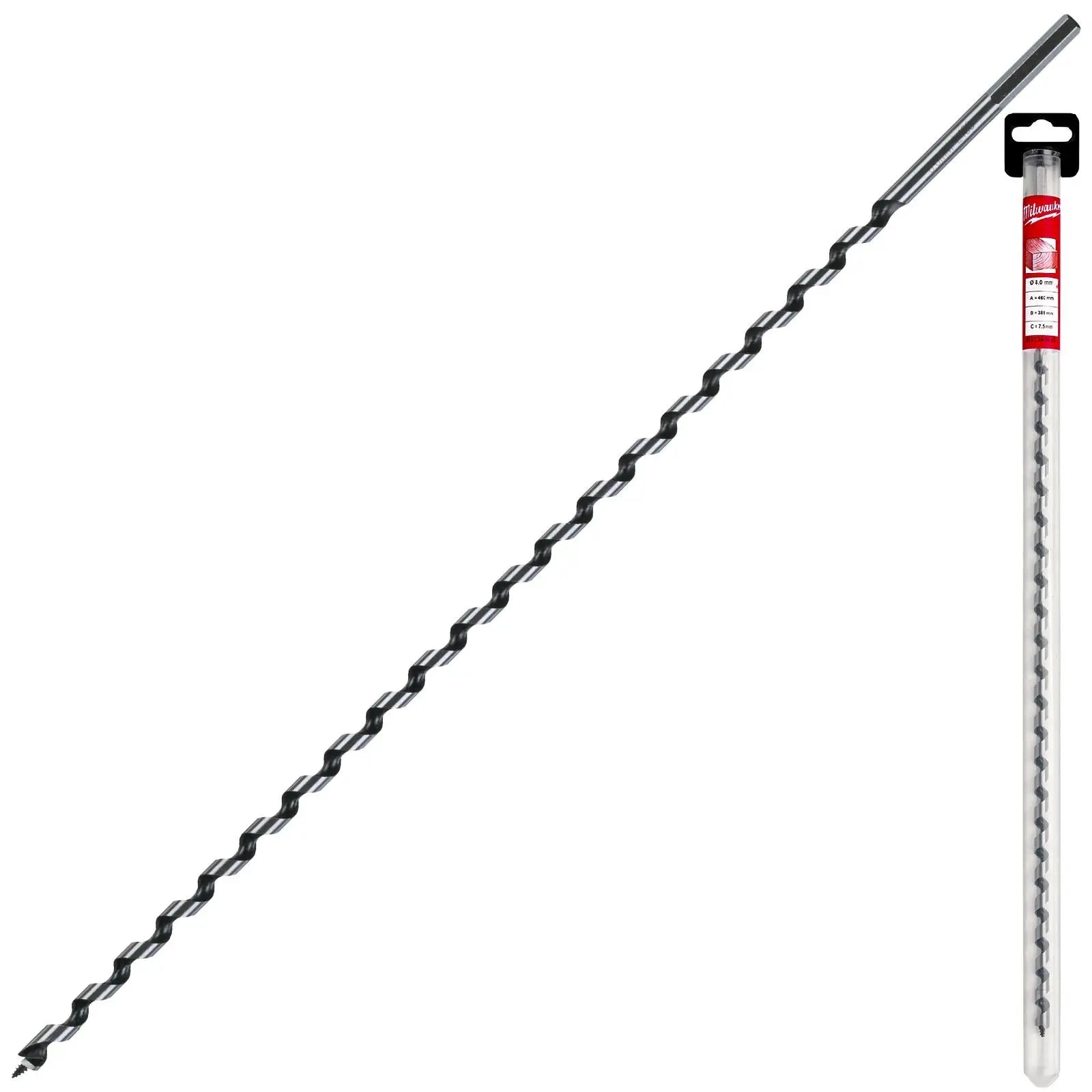 Milwaukee Wood Auger Drill Bits 460mm Overall Length