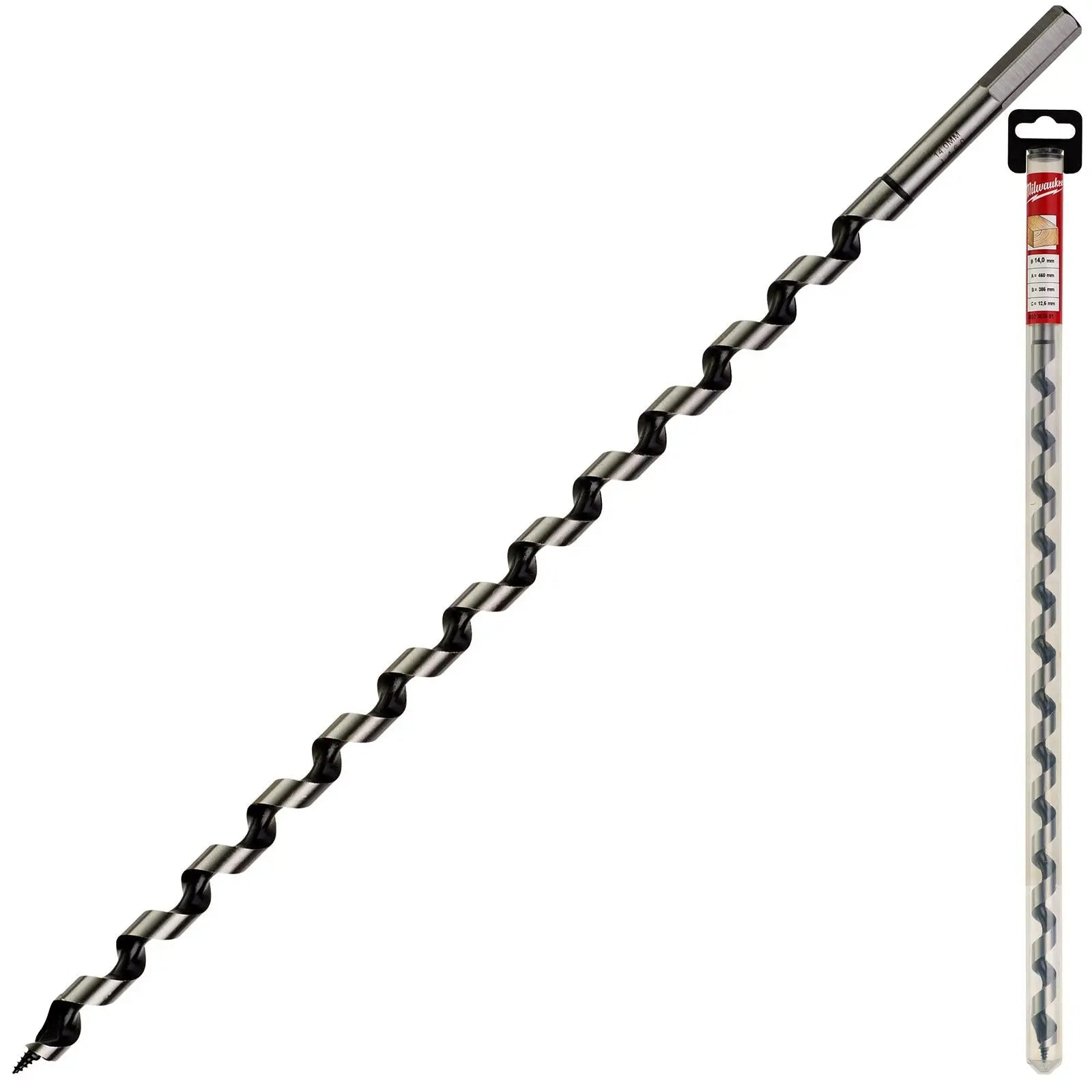 Milwaukee Wood Auger Drill Bits 460mm Overall Length