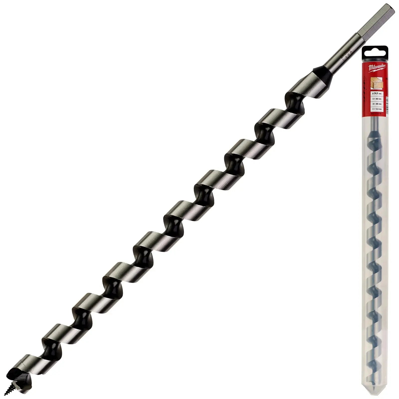 Milwaukee Wood Auger Drill Bits 460mm Overall Length