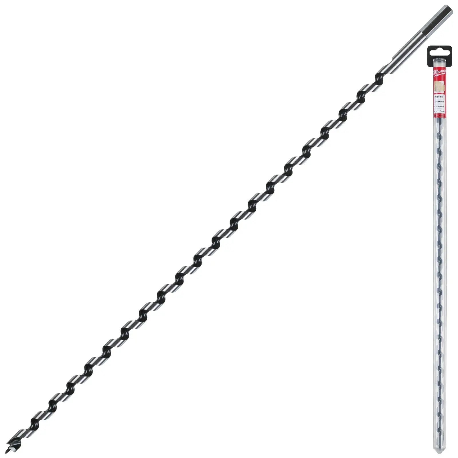 Milwaukee Wood Auger Drill Bits 600mm Overall Length