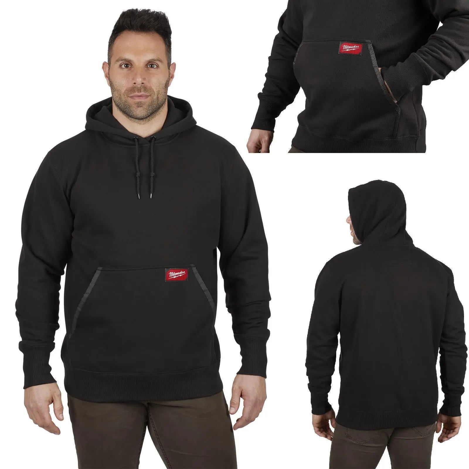 Milwaukee Work Hoodie Black WHB