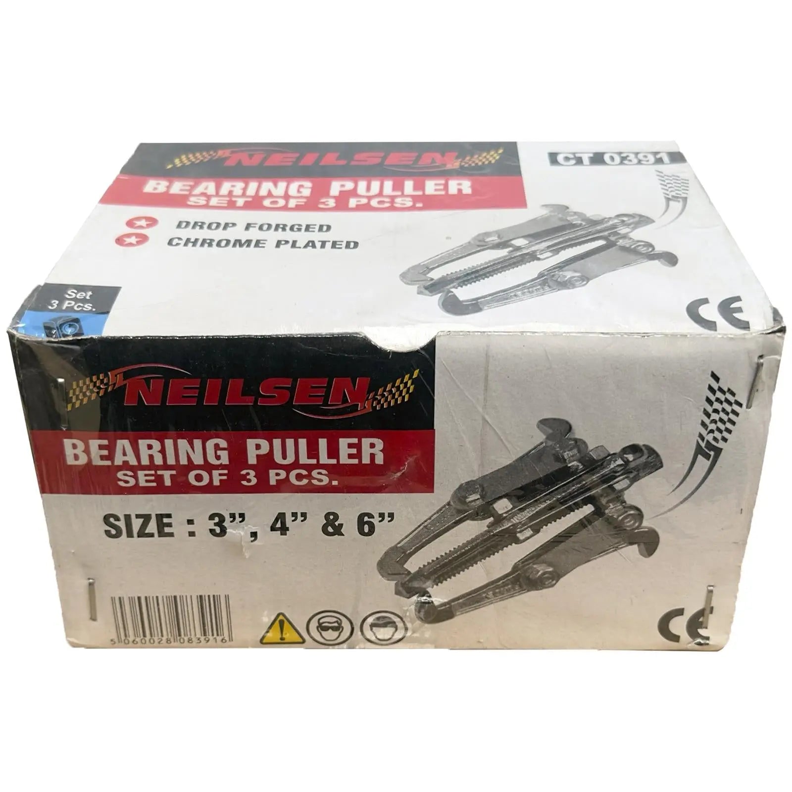 Neilsen Bearing Puller Set Three Jaw Triple Leg Grip Hub Removal Tool Car Van White Rose Tools