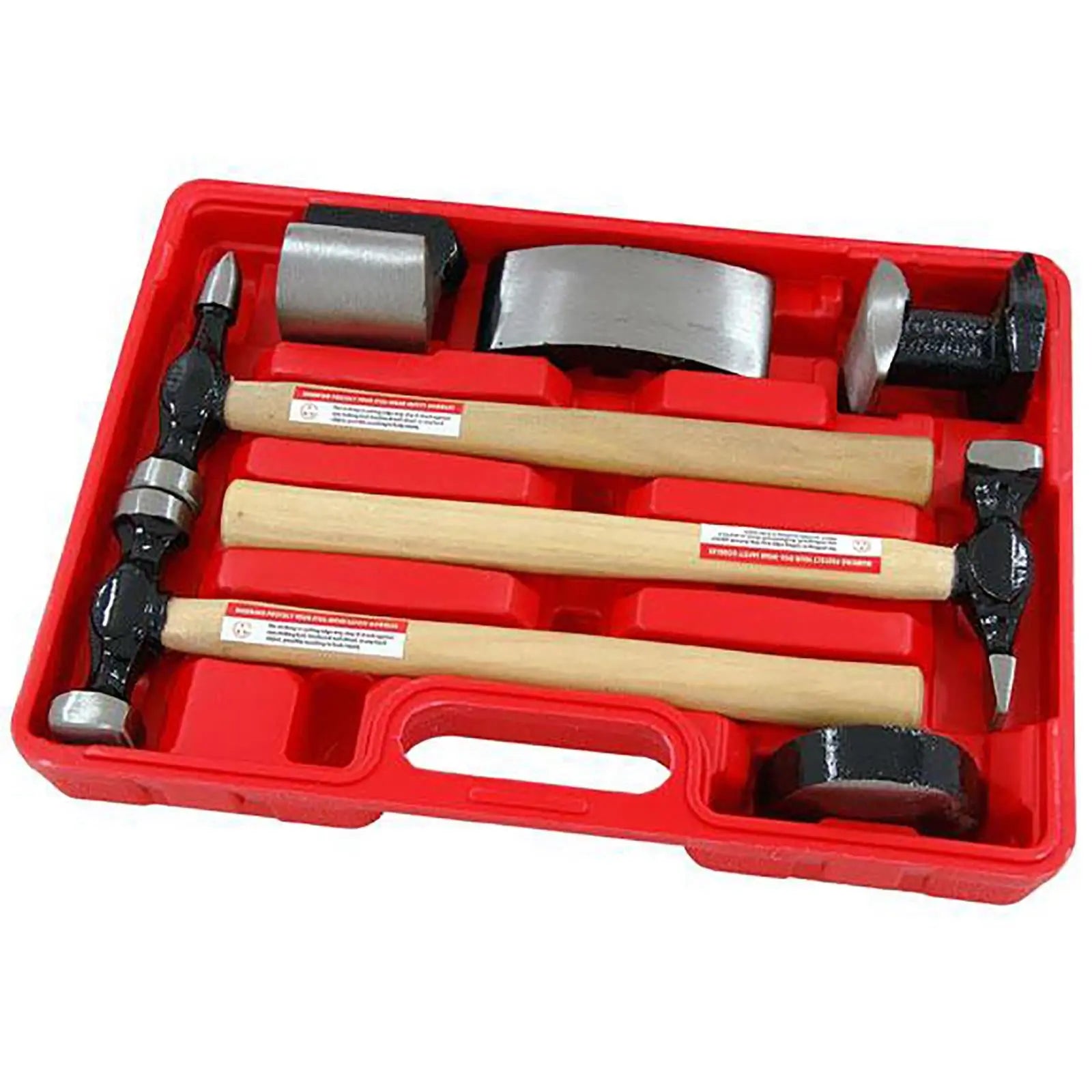 Neilsen Panel Beating Set Car Body Repair Kit Dent Hammer Automotive Garage 7pc  White Rose Tools