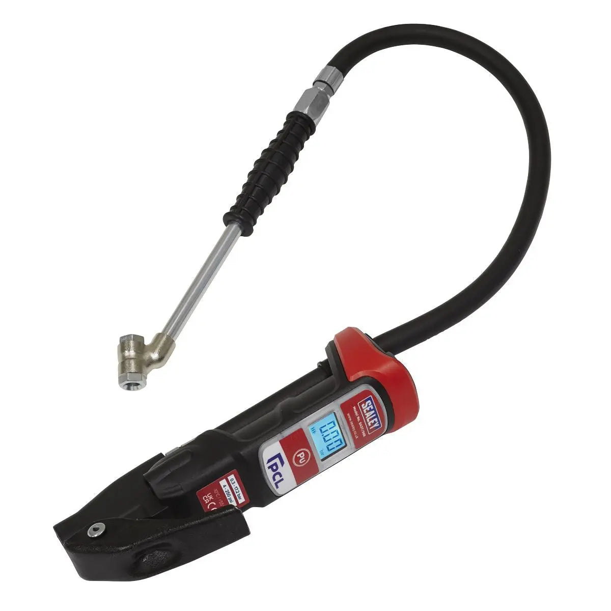 PCL Premier Anodised Digital Tyre Inflator with Twin Push-On Connector