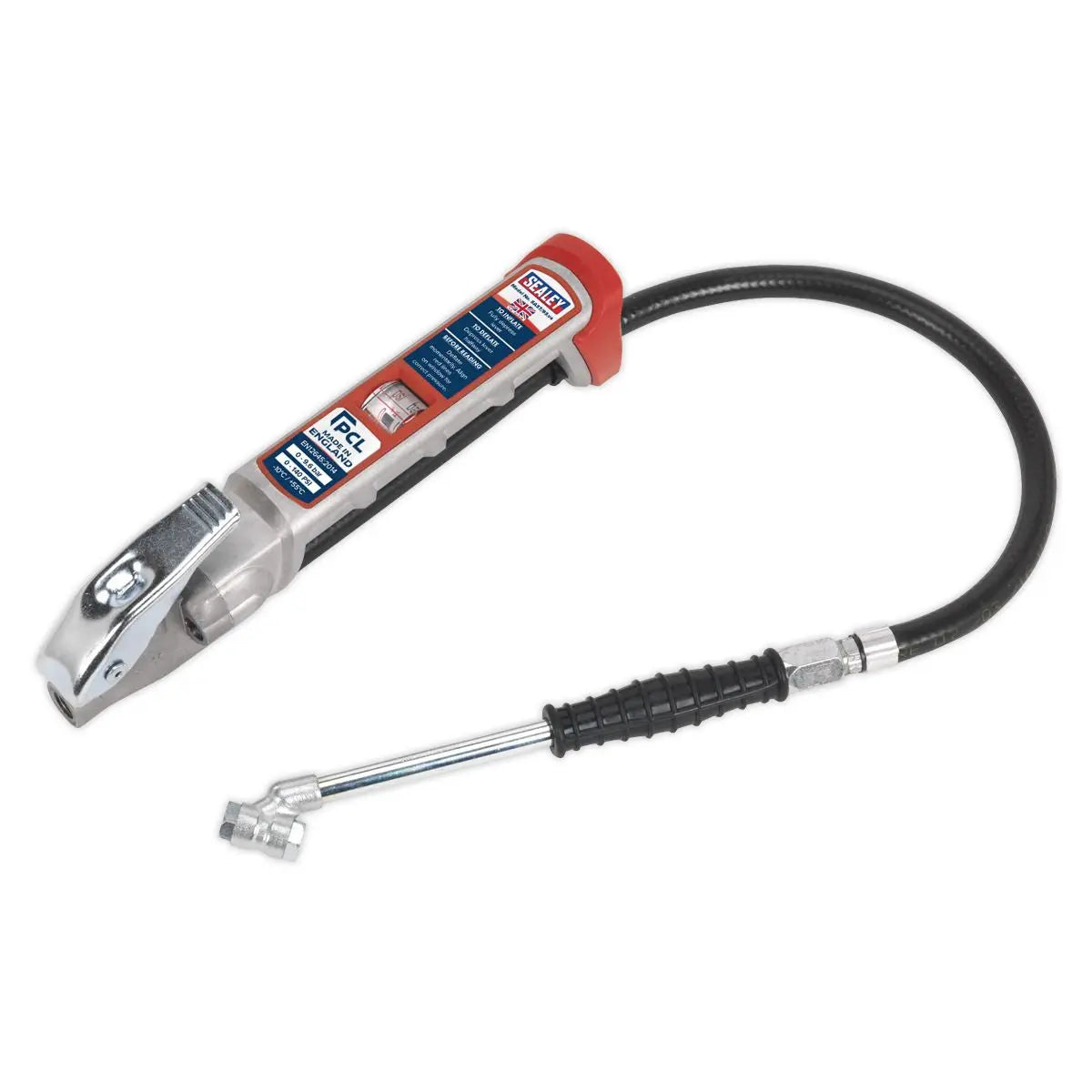 PCL Professional Tyre Inflator with Twin Push-On Connector
