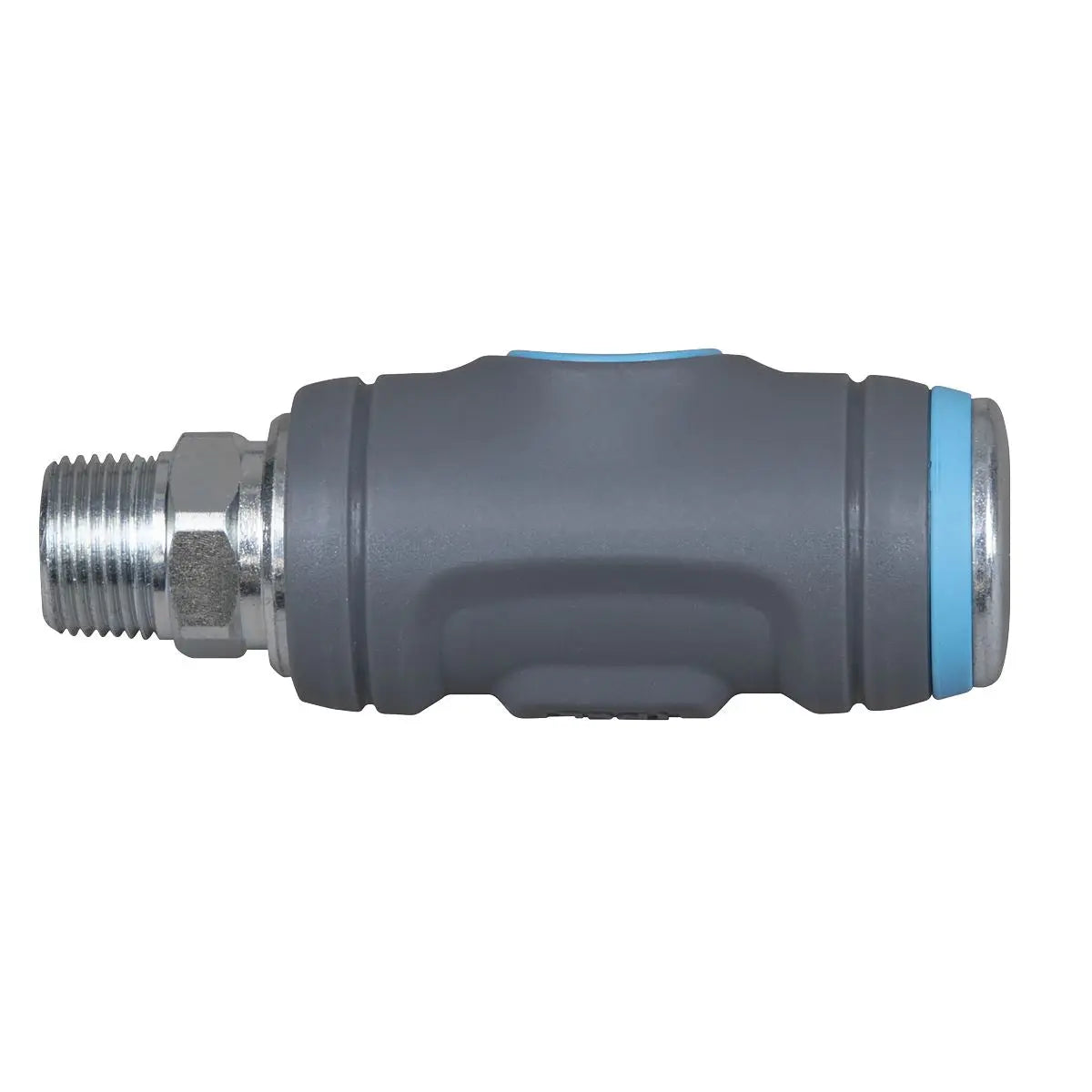 PCL Push Button Safety Coupling Body Male 3/8"BSPT  White Rose Tools