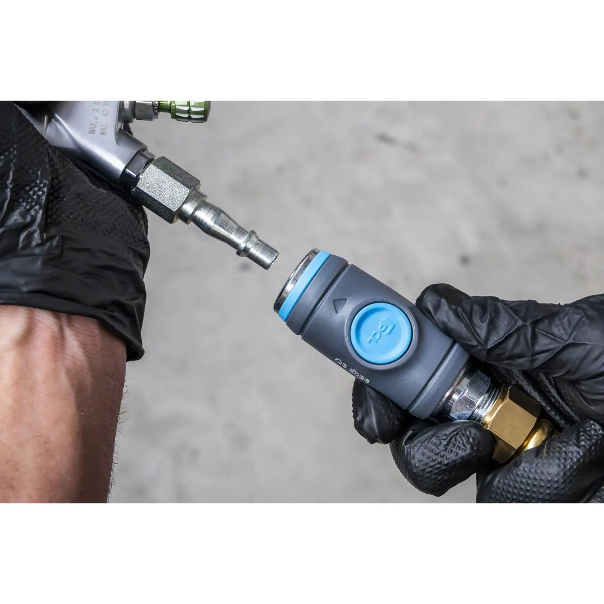 PCL Push Button Safety Coupling Body Male 3/8"BSPT  White Rose Tools