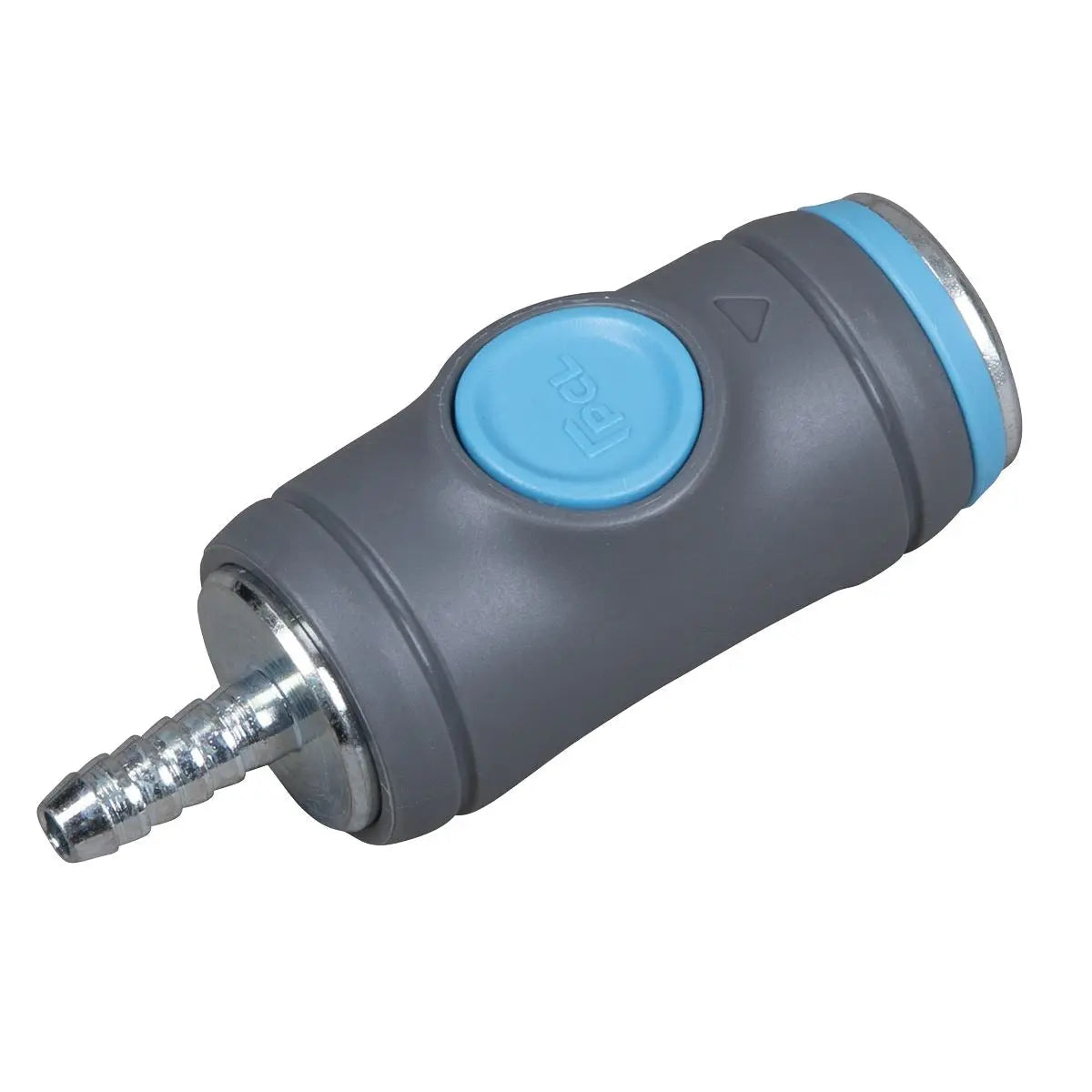 PCL Push Button Safety Coupling Body Tailpiece for Ø1/4" Hose  White Rose Tools