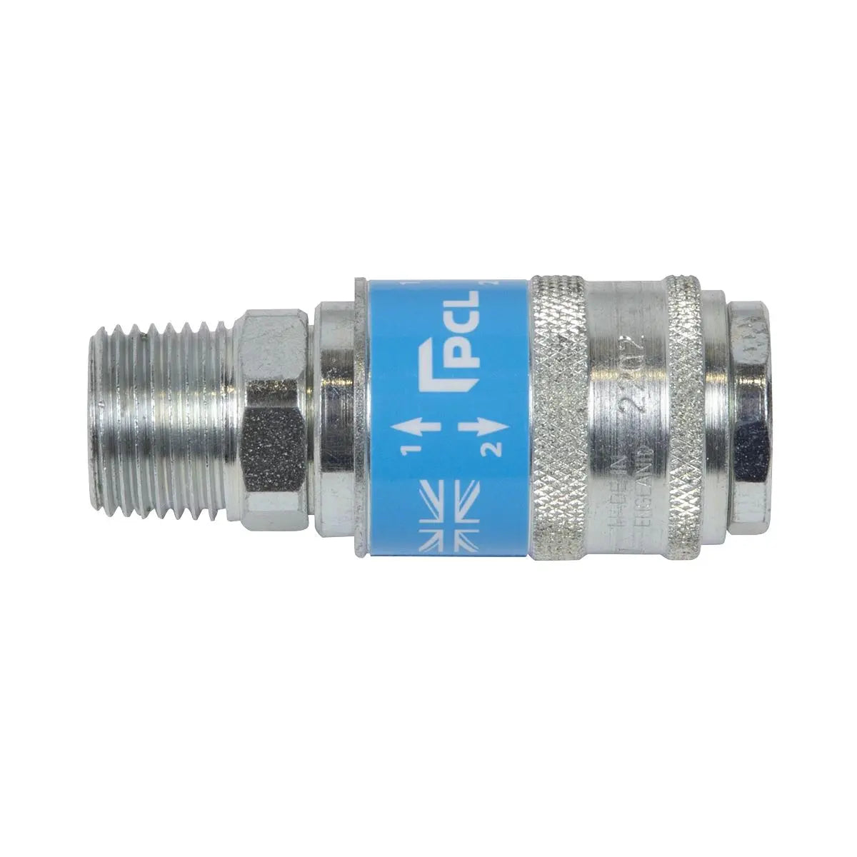 PCL Safeflow Safety Coupling Body Male 1/2"BSPT  White Rose Tools