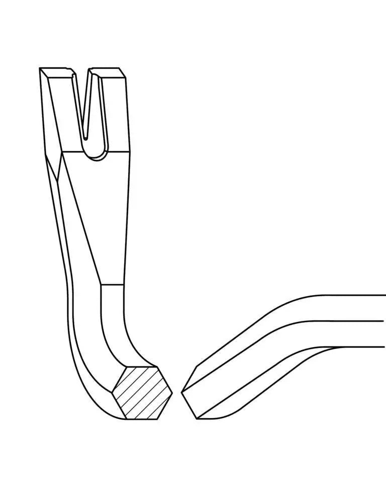 Rennsteig Wrecking Bar 600mm Crow Pry Bar Nail Puller 271 600 2  White Rose Tools