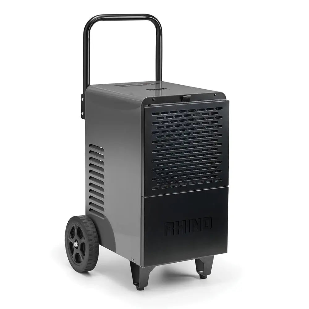 Rhino DH50L 800W Industrial Dehumidifier 50Ltr 110V H03606  White Rose Tools
