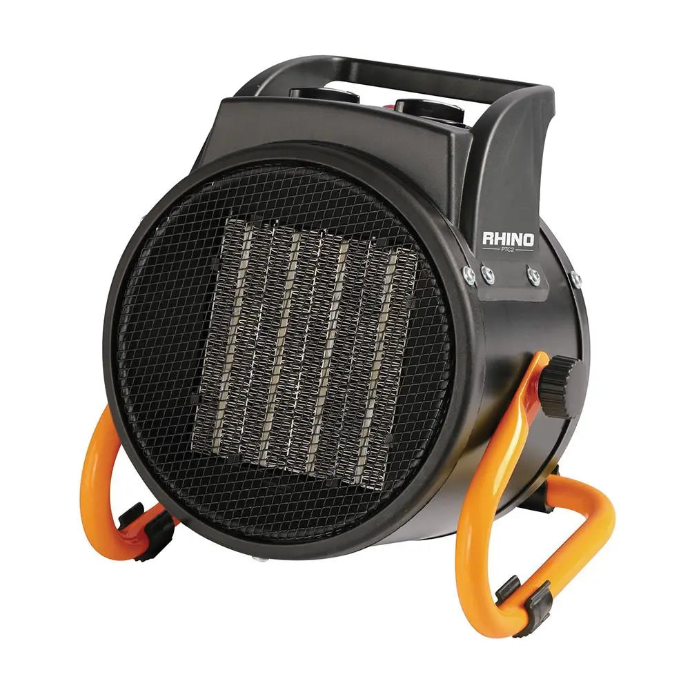Rhino PTC2 2kW Fan Heater 230V H02076  White Rose Tools