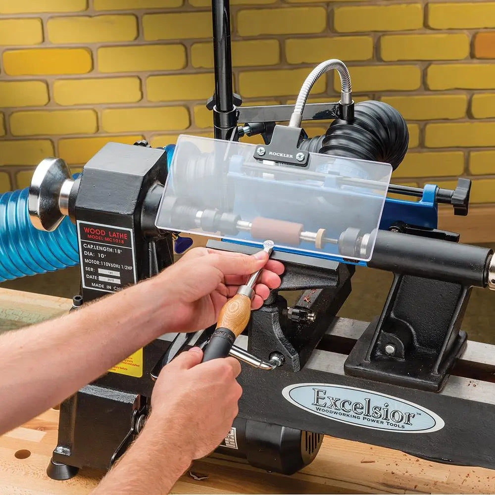 Rockler Lathe Chip Deflector H x L: 102 229mm (4 9") 785820 White Rose Tools