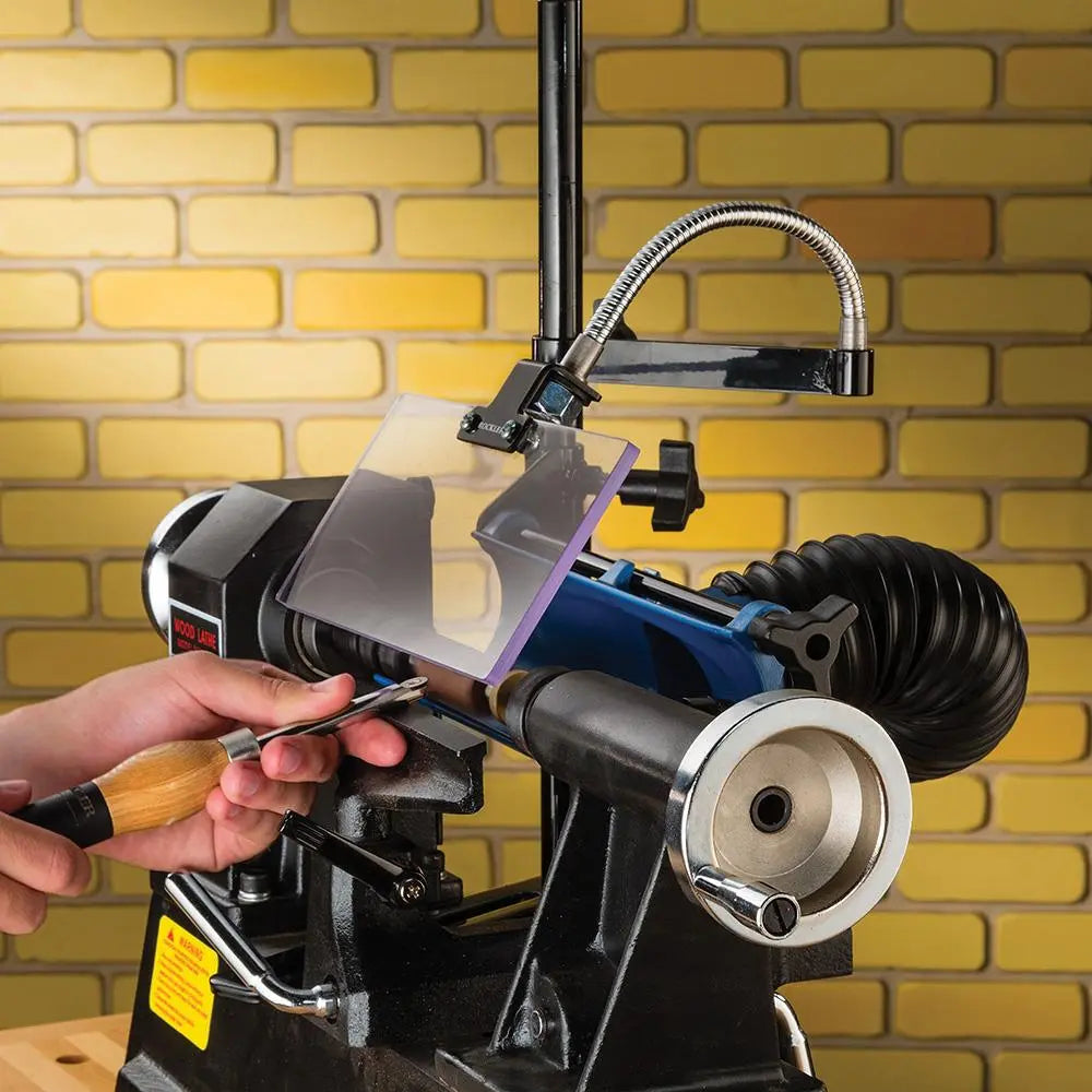 Rockler Lathe Chip Deflector H x L: 102 229mm (4 9") 785820 White Rose Tools