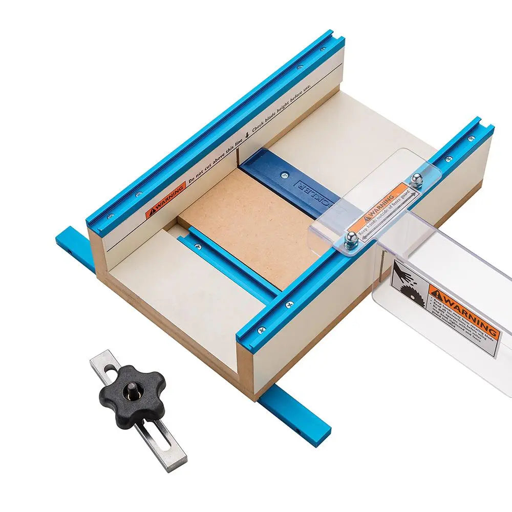 Rockler Table Saw Small Parts Sled 12" x 15-1/2" 3-1/2" 996182  White Rose Tools