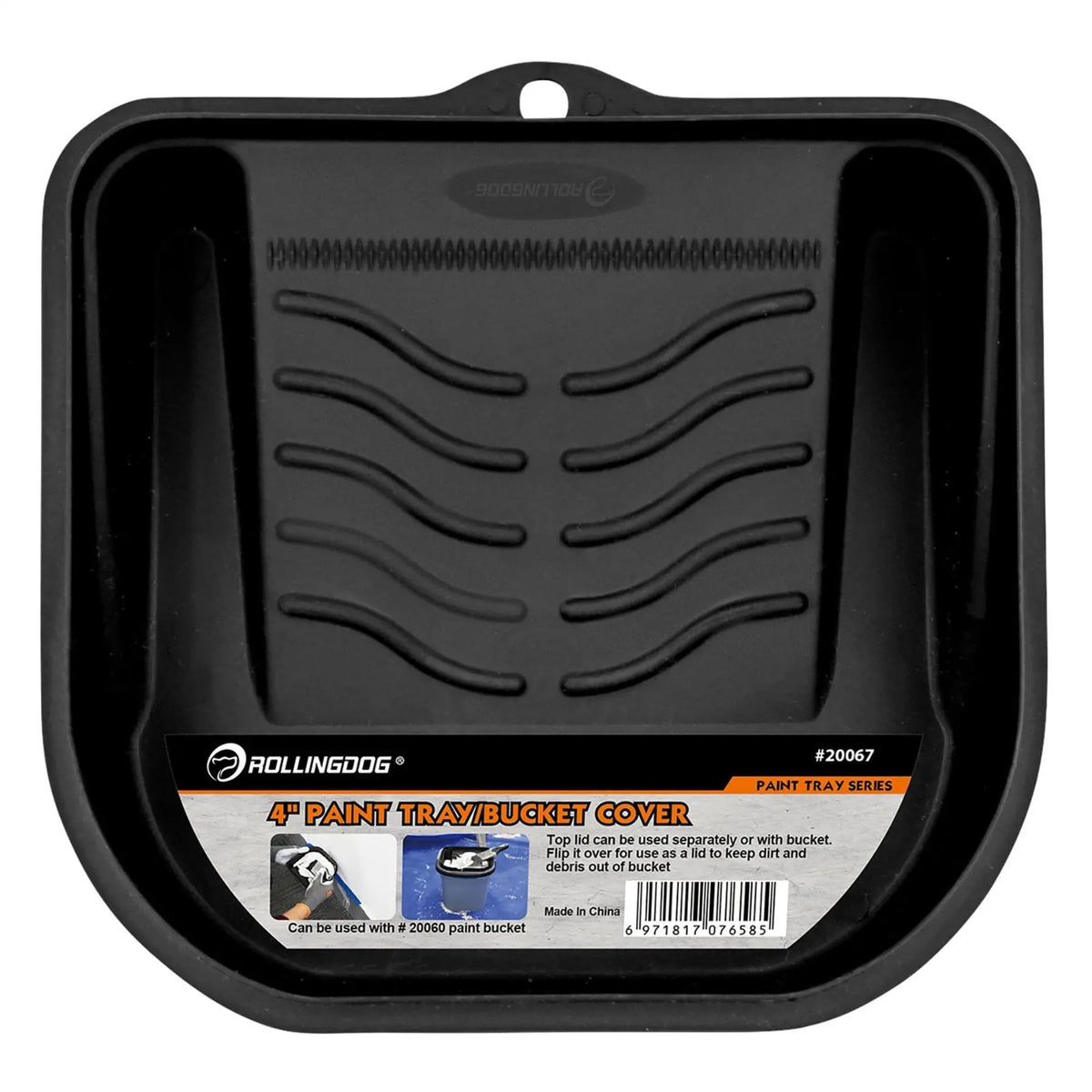 Rollingdog PAINTER-PRO™ Paint Tray/Bucket Cover 4"/100mm 08649 White Rose Tools