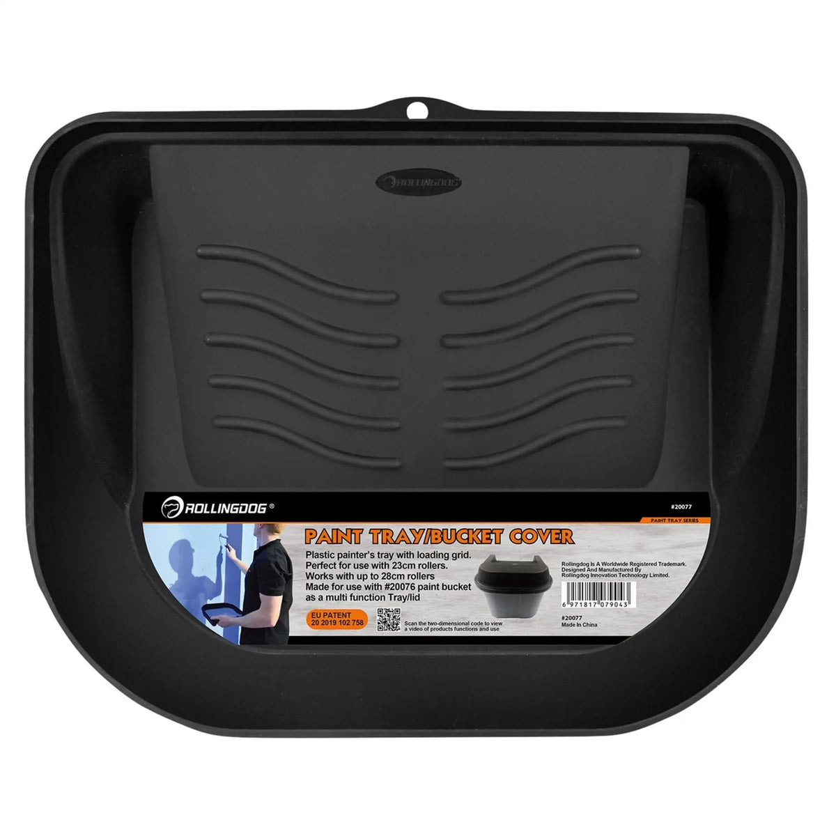 Rollingdog PAINTER-PRO™ Paint Tray/Bucket Cover 9"/230mm 08840 White Rose Tools