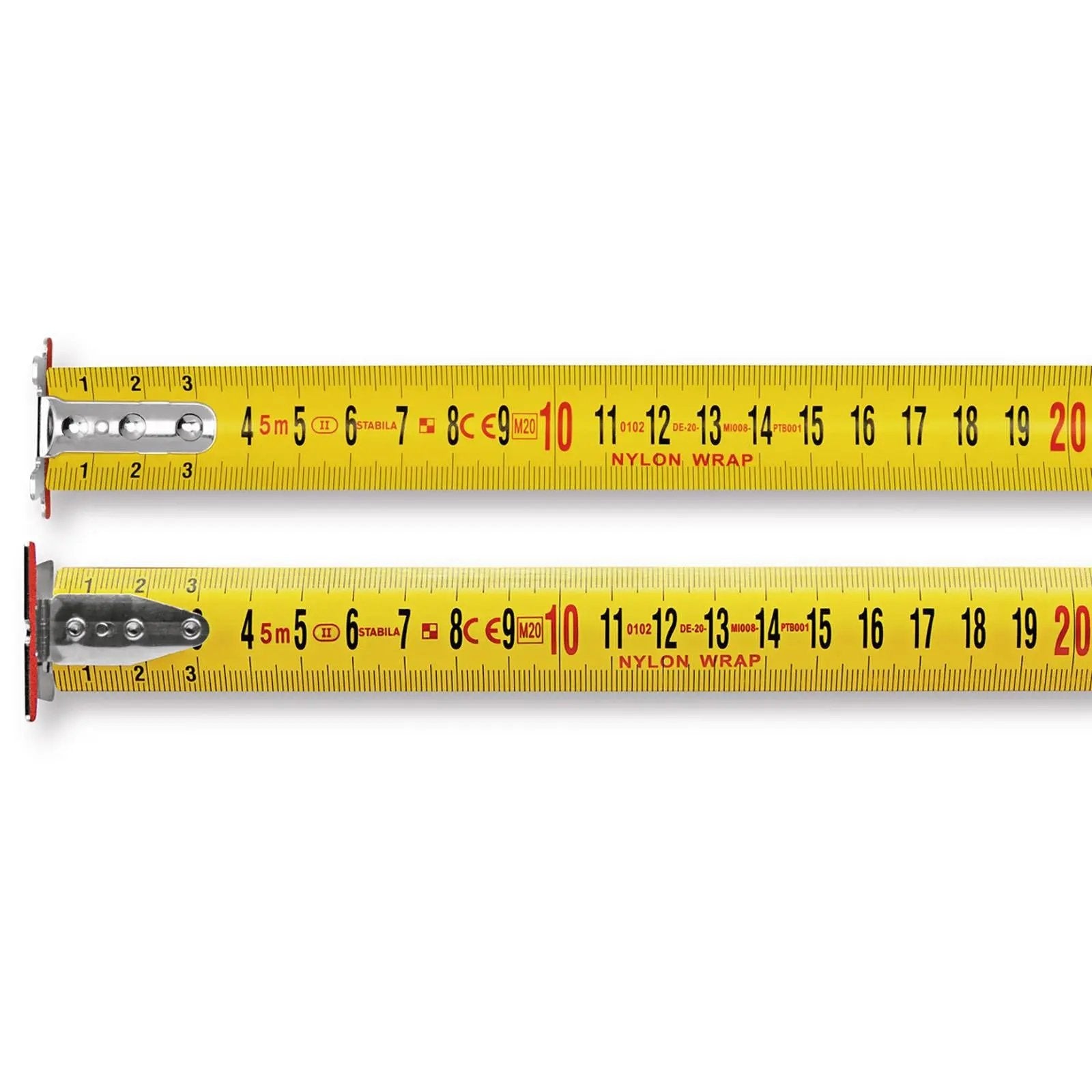 STABILA Pocket Tape Meausre BM300 Metric Scale Two Sided - Choose Size  White Rose Tools