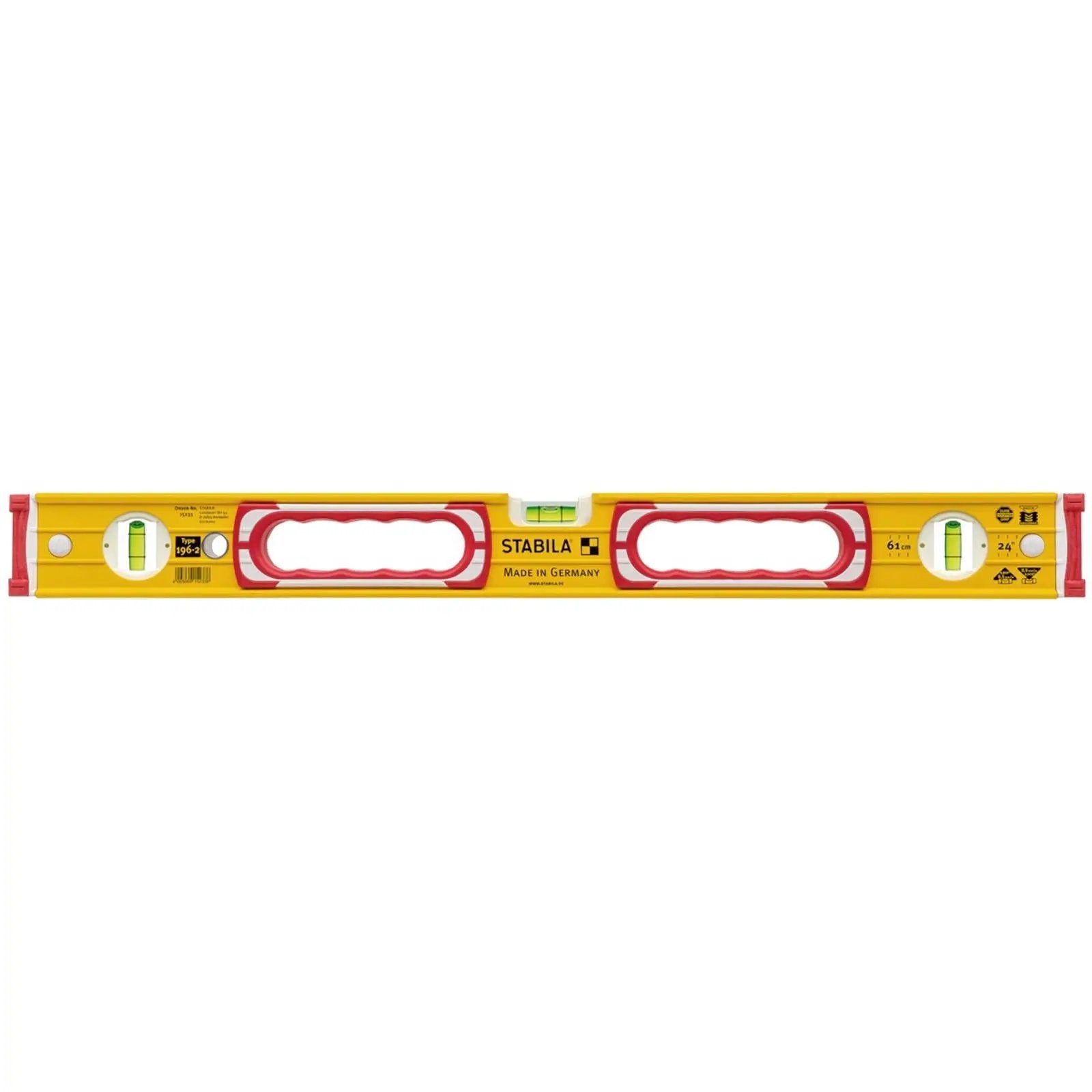 STABILA Type 196-2 Spirit Level - Choose Size  White Rose Tools