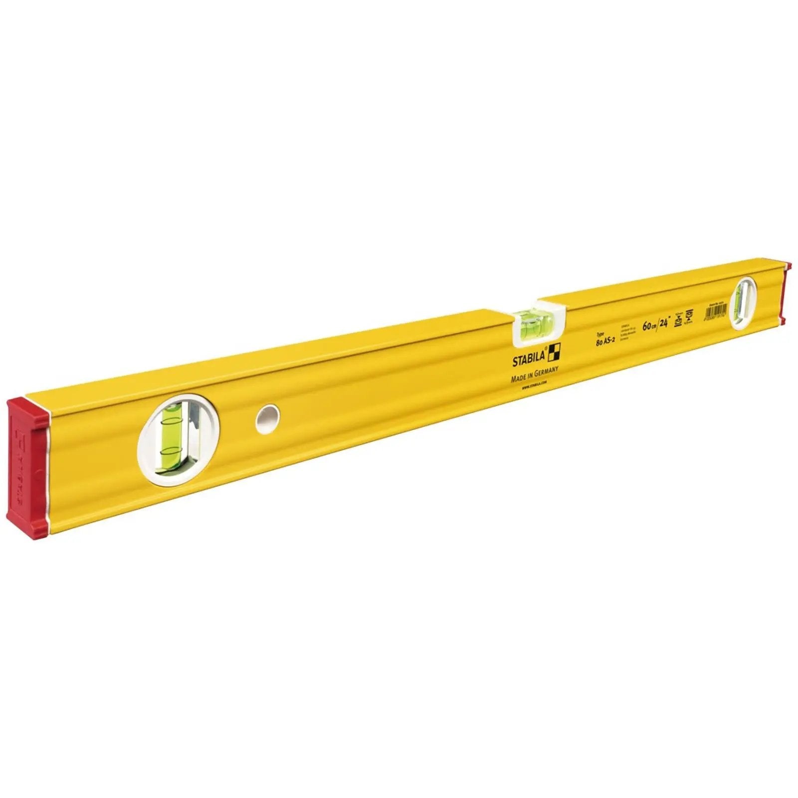STABILA Type 80 AS-2 Spirit Level - Choose Size  White Rose Tools