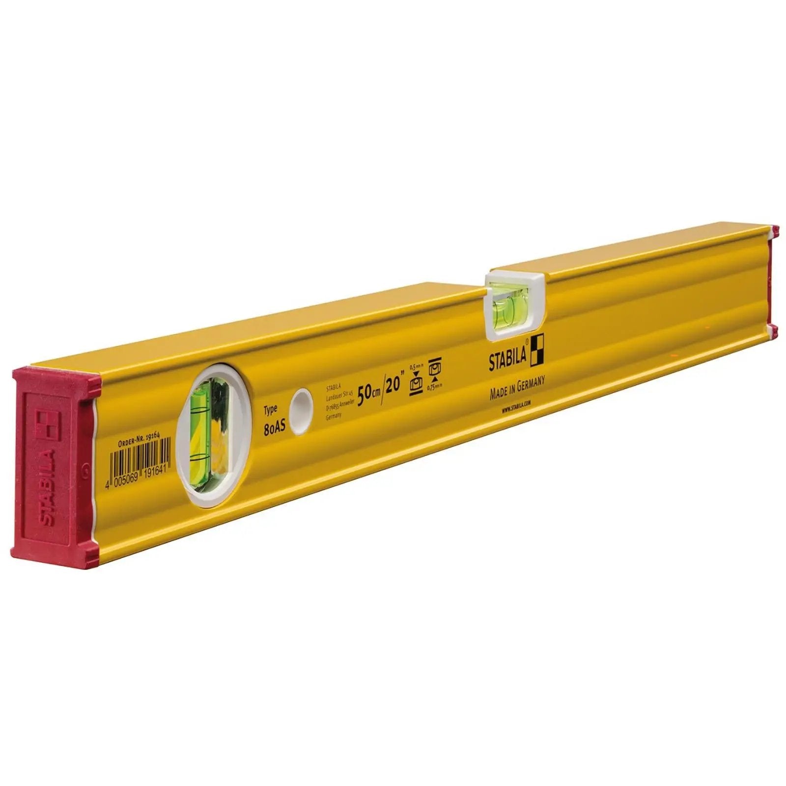 STABILA Type 80 AS Spirit Level - Choose Size  White Rose Tools