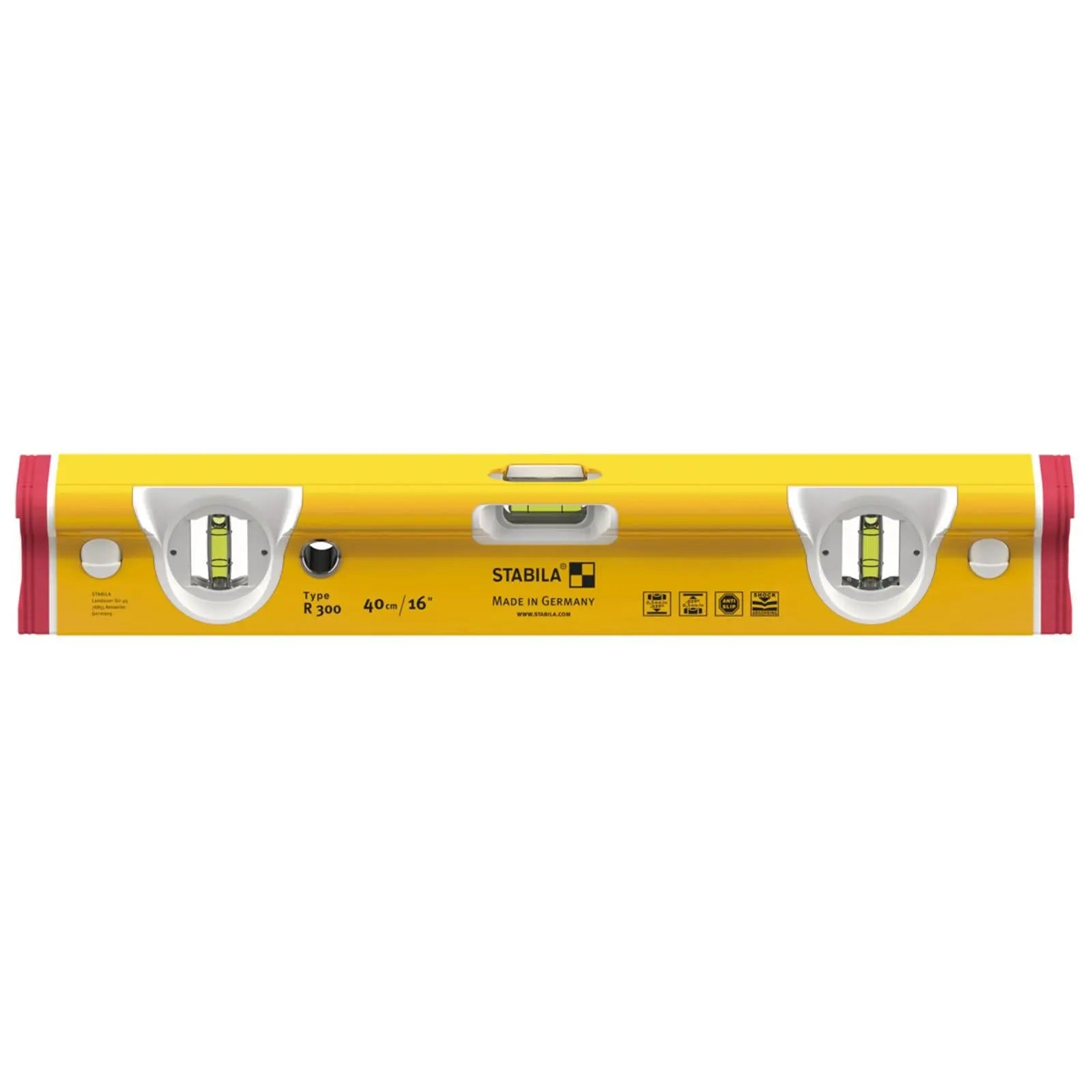 STABILA Type R 300 Spirit Level - Choose Size White Rose Tools