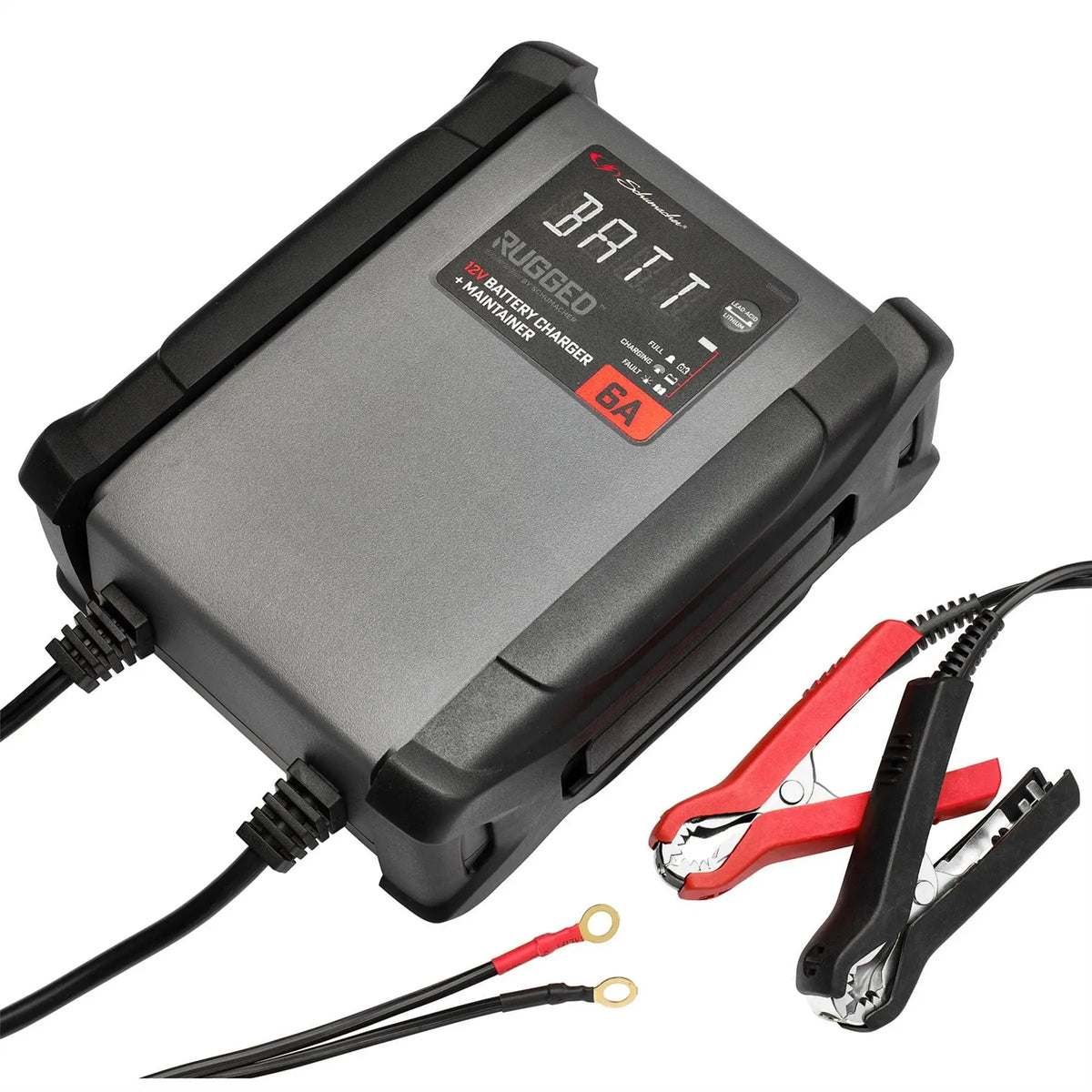 Schumacher® Rugged SPX459 6A 12V Battery Charger and Maintainer 13100 White Rose Tools