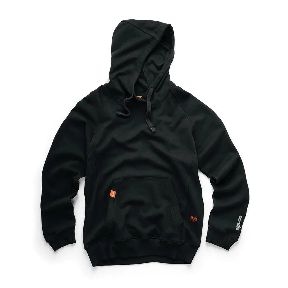 Scruffs Eco Worker Hoodie Black - Choose Size  White Rose Tools