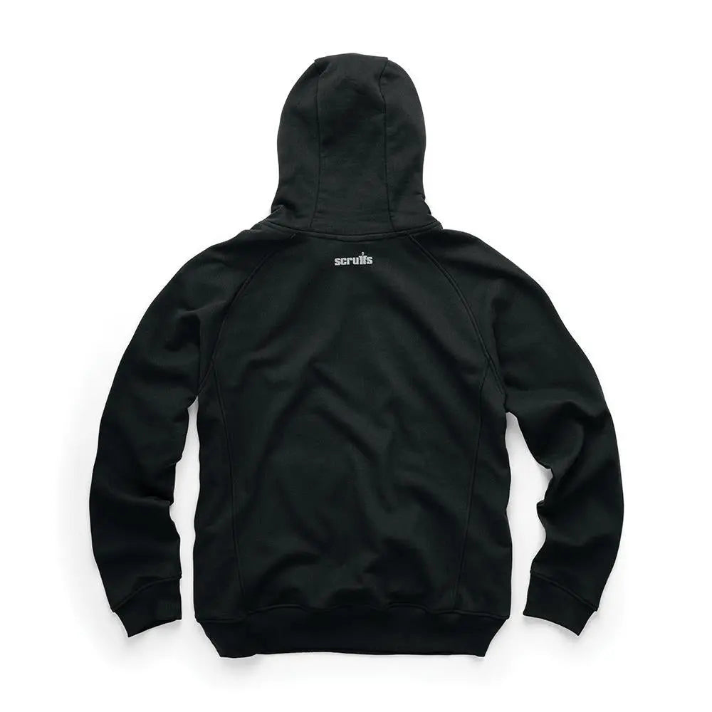 Scruffs Eco Worker Hoodie Black - Choose Size  White Rose Tools