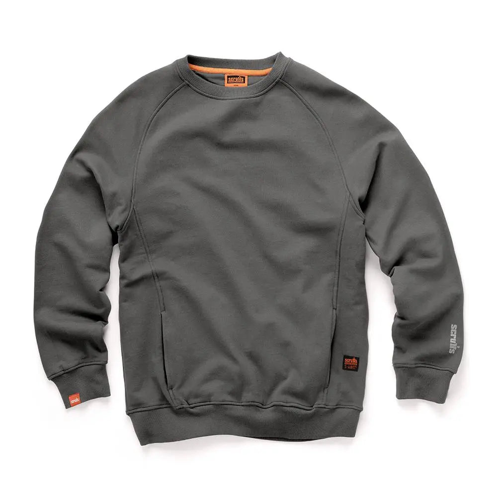Scruffs Eco Worker Sweatshirt Graphite - Choose Size White Rose Tools