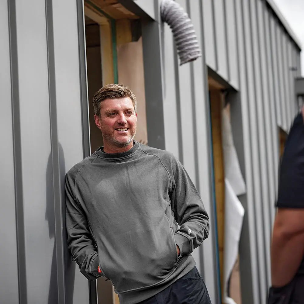 Scruffs Eco Worker Sweatshirt Graphite - Choose Size White Rose Tools