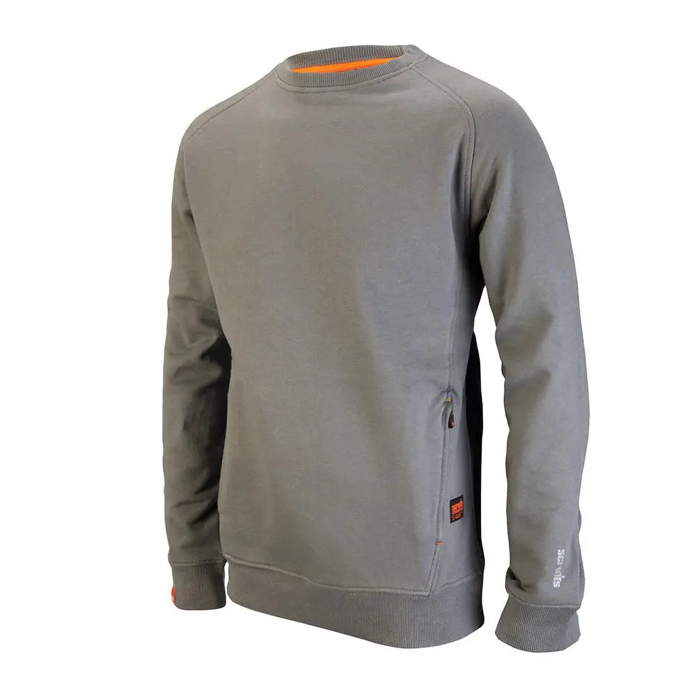 Scruffs Eco Worker Sweatshirt Graphite - Choose Size White Rose Tools