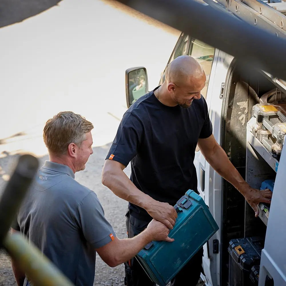 Scruffs Eco Worker T-Shirt Black - Choose Size  White Rose Tools