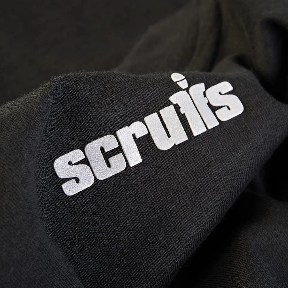 Scruffs Eco Worker T-Shirt Black - Choose Size  White Rose Tools