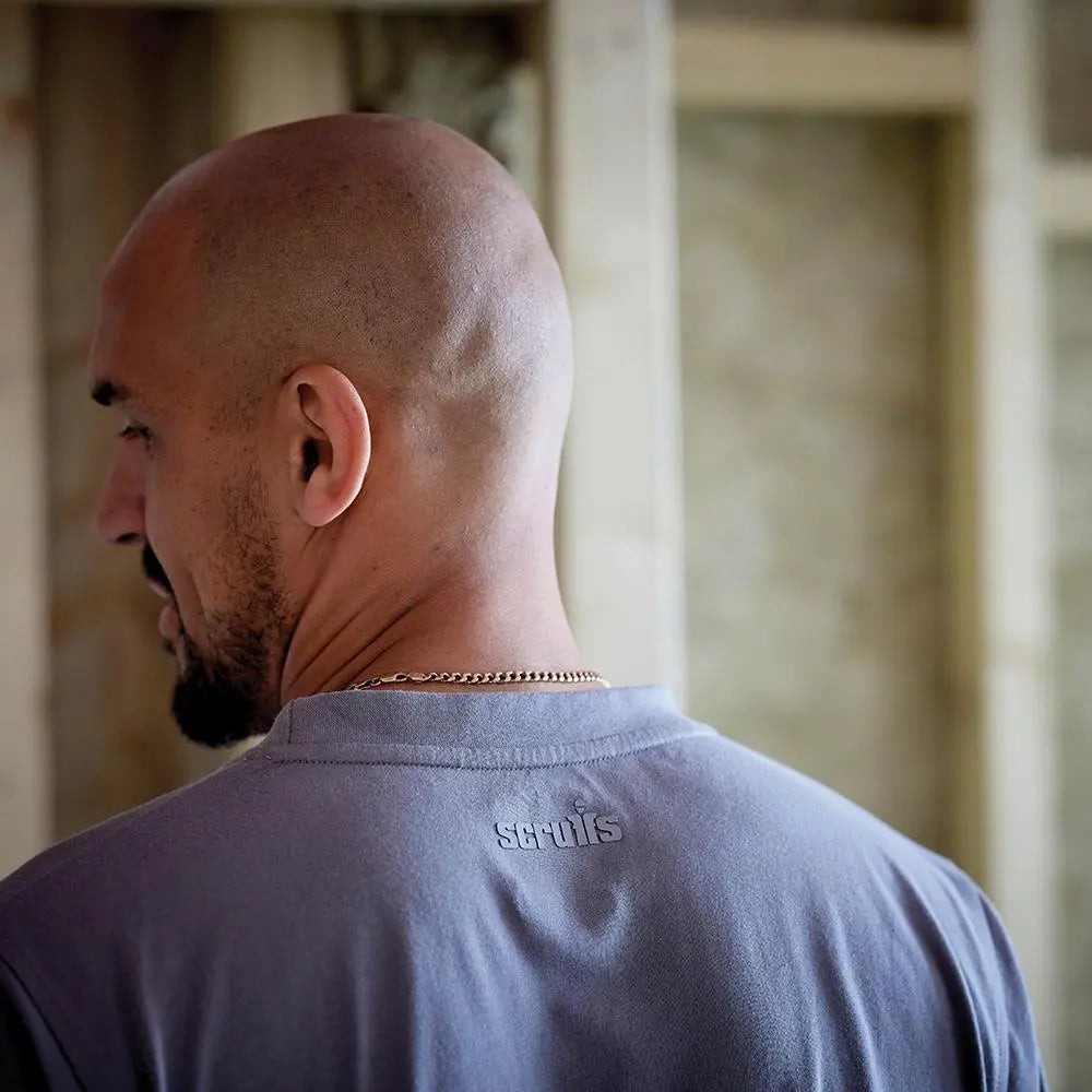 Scruffs Eco Worker T-Shirt Graphite - Choose Size  White Rose Tools