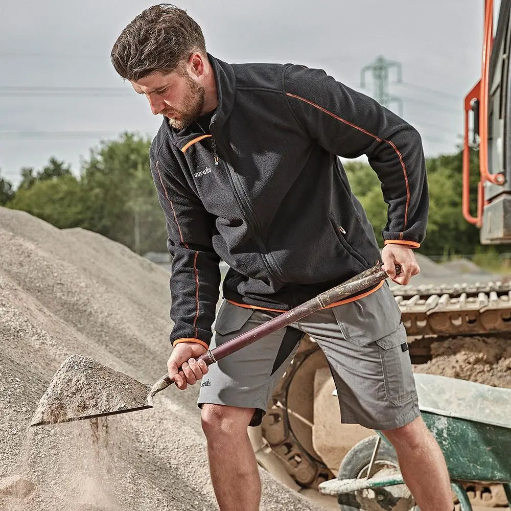 Scruffs Harbour Micro Fleece Jacket Black - Choose Size  White Rose Tools