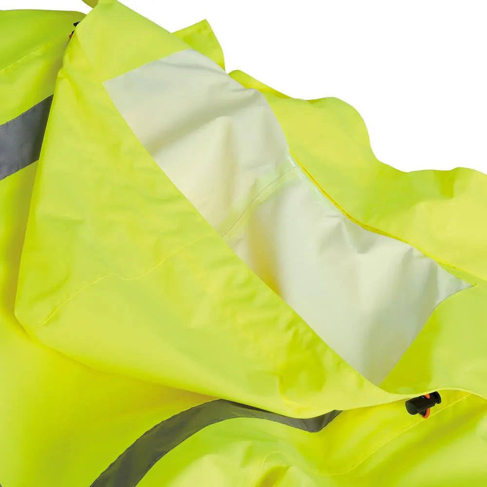 Scruffs High Visibility Waterproof Jacket Class 3 Yellow / Navy - Choose Size  White Rose Tools