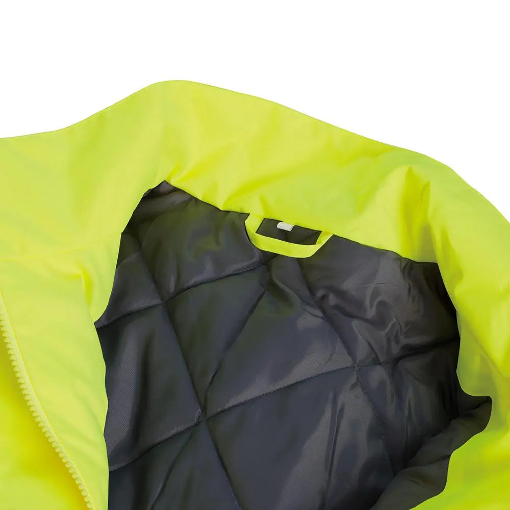Scruffs High Visibility Waterproof Jacket Class 3 Yellow / Navy - Choose Size  White Rose Tools